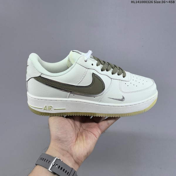 NIKE AIR FORCE 1 '07 LOW VERSATILE, PLATFORM-STYLE CASUAL SNEAKER FEATURING AIR CUSHIONING FOR A HEIGHT-BOOSTING EFFECT. AS5215D19