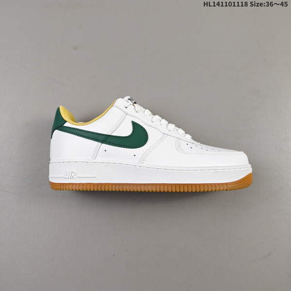 NIKE AIR FORCE 1 '07 LOW VERSATILE, PLATFORM-STYLE CASUAL SNEAKER FEATURING AIR CUSHIONING FOR A HEIGHT-BOOSTING EFFECT. AS5215D45