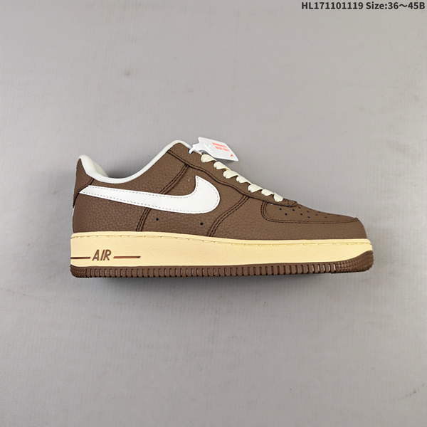 NIKE AIR FORCE 1 '07 LOW VERSATILE, PLATFORM-STYLE CASUAL SNEAKER FEATURING AIR CUSHIONING FOR A HEIGHT-BOOSTING EFFECT. AS5215D73