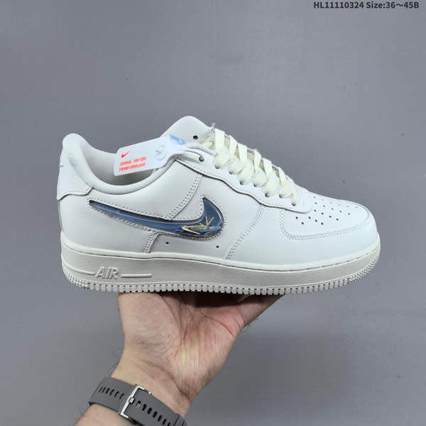 NIKE AIR FORCE 1 '07 LOW VERSATILE, PLATFORM-STYLE CASUAL SNEAKER FEATURING AIR CUSHIONING FOR A HEIGHT-BOOSTING EFFECT. AS5215D78