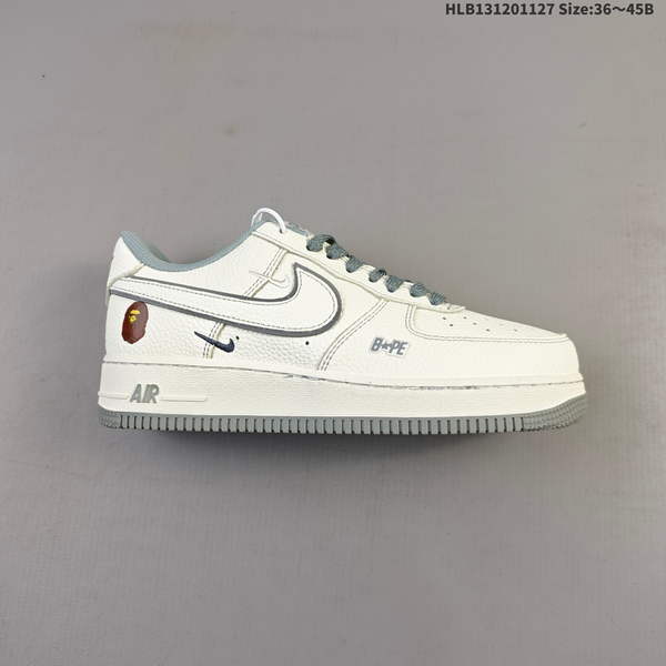 NIKE AIR FORCE 1 '07 LOW VERSATILE, PLATFORM-STYLE CASUAL SNEAKER FEATURING AIR CUSHIONING FOR A HEIGHT-BOOSTING EFFECT. AS5215D119