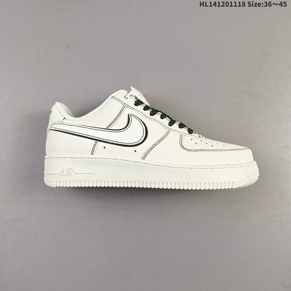NIKE AIR FORCE 1 '07 LOW VERSATILE, PLATFORM-STYLE CASUAL SNEAKER FEATURING AIR CUSHIONING FOR A HEIGHT-BOOSTING EFFECT. AS5215D169
