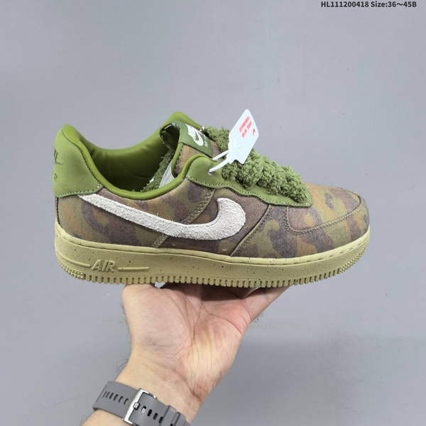 NIKE AIR FORCE 1 '07 LOW VERSATILE, PLATFORM-STYLE CASUAL SNEAKER FEATURING AIR CUSHIONING FOR A HEIGHT-BOOSTING EFFECT. AS5215D171