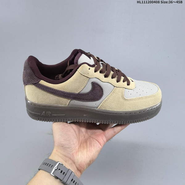 NIKE AIR FORCE 1 '07 LOW VERSATILE, PLATFORM-STYLE CASUAL SNEAKER FEATURING AIR CUSHIONING FOR A HEIGHT-BOOSTING EFFECT. AS5215D194
