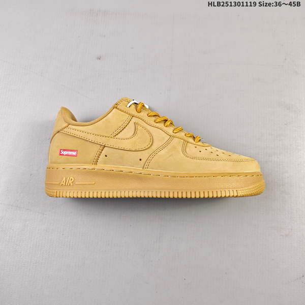 NIKE AIR FORCE 1 '07 LOW VERSATILE, PLATFORM-STYLE CASUAL SNEAKER FEATURING AIR CUSHIONING FOR A HEIGHT-BOOSTING EFFECT. AS5215D217