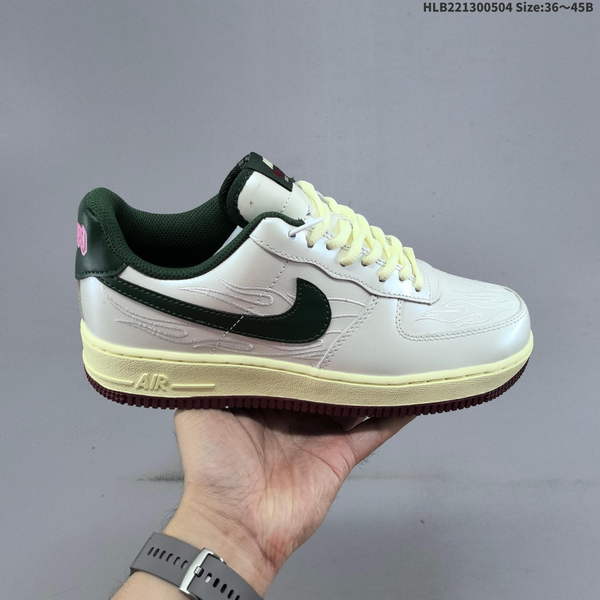 NIKE AIR FORCE 1 '07 LOW VERSATILE, PLATFORM-STYLE CASUAL SNEAKER FEATURING AIR CUSHIONING FOR A HEIGHT-BOOSTING EFFECT. AS5215D228