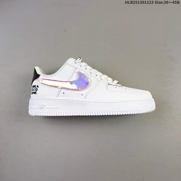 NIKE AIR FORCE 1 '07 LOW VERSATILE, PLATFORM-STYLE CASUAL SNEAKER FEATURING AIR CUSHIONING FOR A HEIGHT-BOOSTING EFFECT. AS5215D249