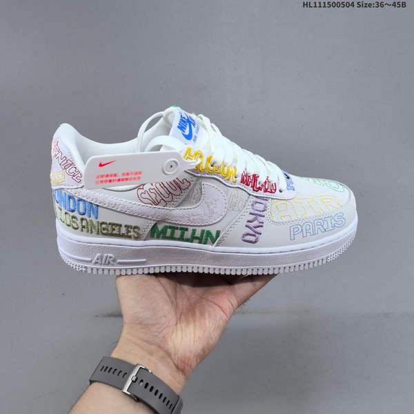 NIKE AIR FORCE 1 '07 LOW VERSATILE, PLATFORM-STYLE CASUAL SNEAKER FEATURING AIR CUSHIONING FOR A HEIGHT-BOOSTING EFFECT. AS5215D356