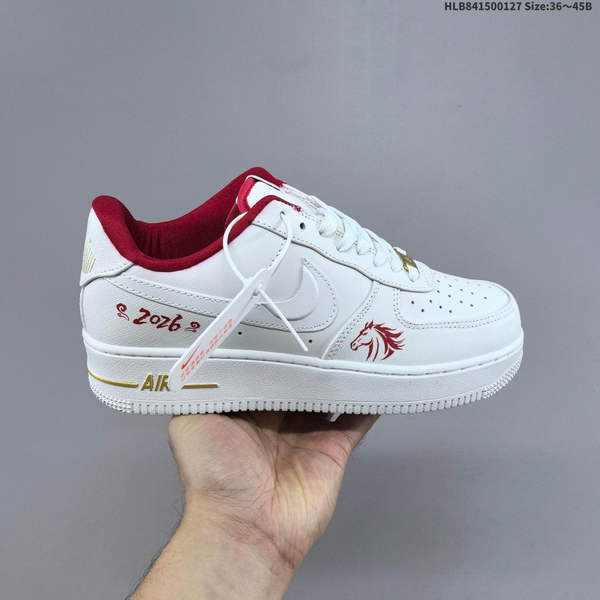 NIKE AIR FORCE 1 '07 LOW VERSATILE, PLATFORM-STYLE CASUAL SNEAKER FEATURING AIR CUSHIONING FOR A HEIGHT-BOOSTING EFFECT. AS5215D362