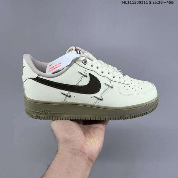 NIKE AIR FORCE 1 '07 LOW VERSATILE, PLATFORM-STYLE CASUAL SNEAKER FEATURING AIR CUSHIONING FOR A HEIGHT-BOOSTING EFFECT. AS5215D371