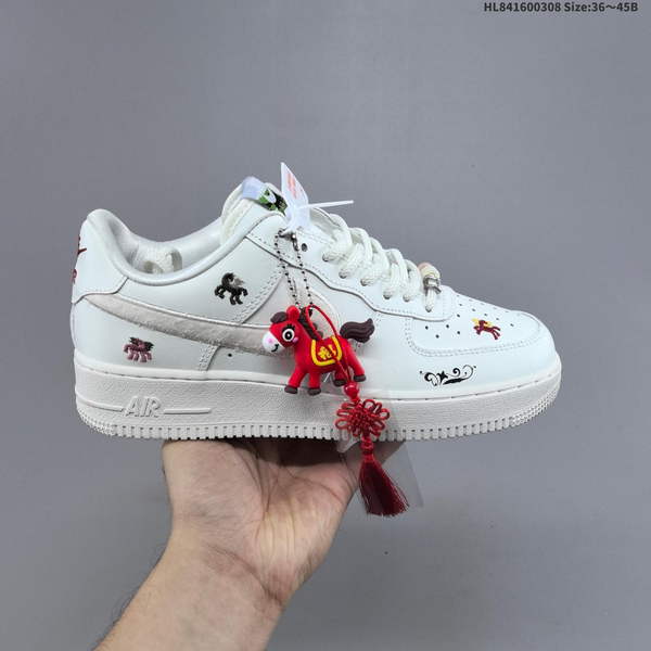 NIKE AIR FORCE 1 '07 LOW VERSATILE, PLATFORM-STYLE CASUAL SNEAKER FEATURING AIR CUSHIONING FOR A HEIGHT-BOOSTING EFFECT. AS5215D395
