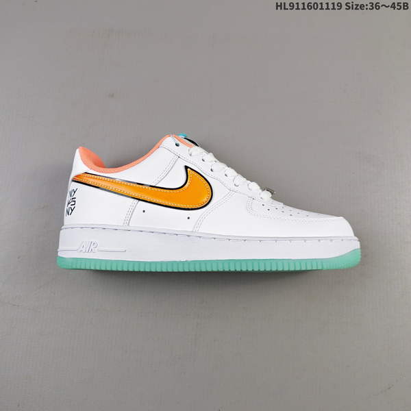 NIKE AIR FORCE 1 '07 LOW VERSATILE, PLATFORM-STYLE CASUAL SNEAKER FEATURING AIR CUSHIONING FOR A HEIGHT-BOOSTING EFFECT. AS5215D419