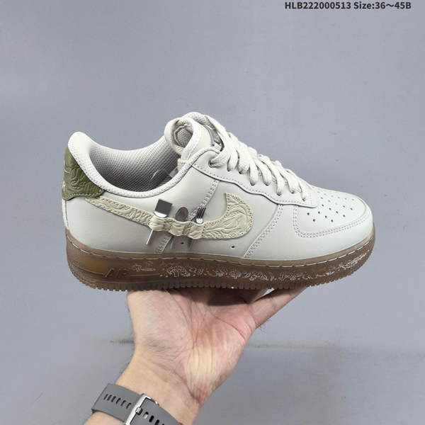 NIKE AIR FORCE 1 '07 LOW VERSATILE, PLATFORM-STYLE CASUAL SNEAKER FEATURING AIR CUSHIONING FOR A HEIGHT-BOOSTING EFFECT. AS5215D455