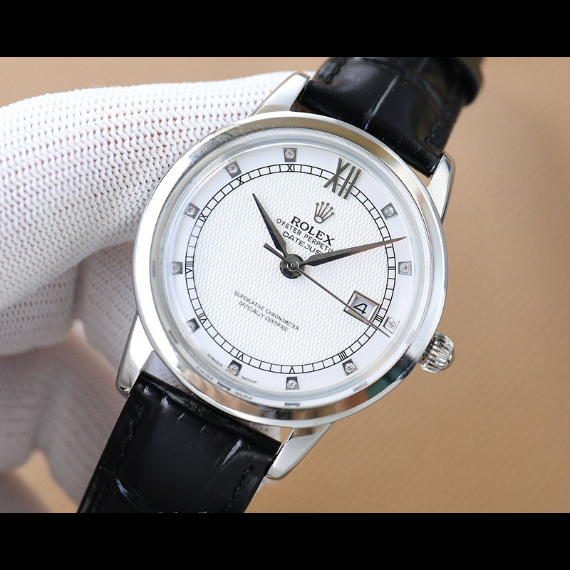 ROLEX Cellini 9015 Movement Calf Leather Strap 100m Water Resistant 42mm Mechanical Watches