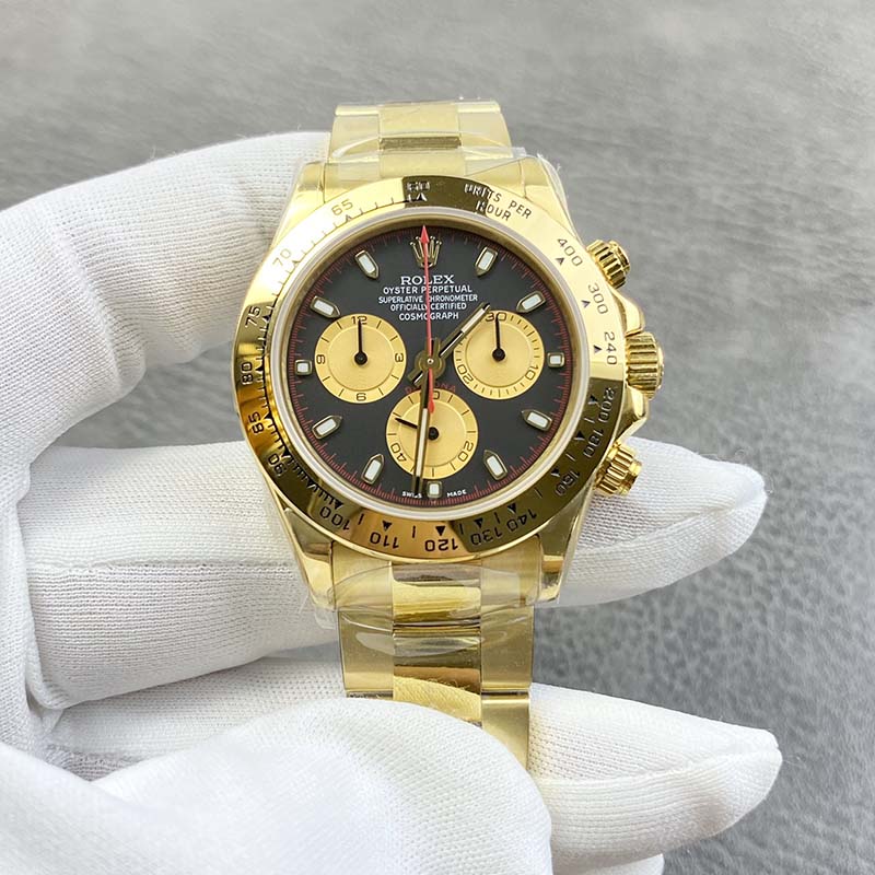 ROLEX Daytona Racing Dial 4130 Movement 7750 Movement Super-Luminova Chronograph 40mm 12.4mm Mechanical Watches