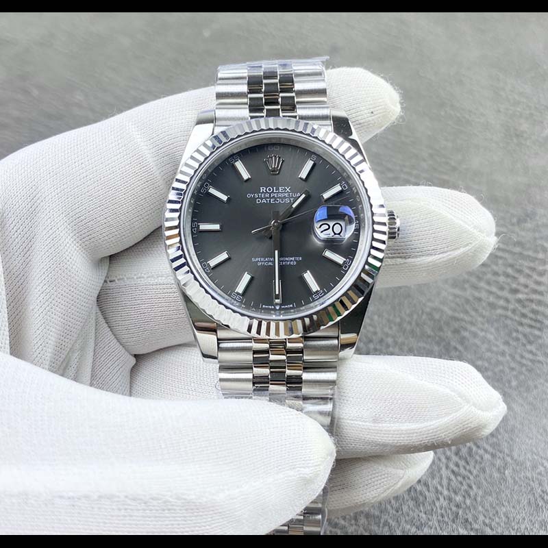 ROLEX Datejust Cement Gray 3235 Movement Luminous 41mm Mechanical Watches
