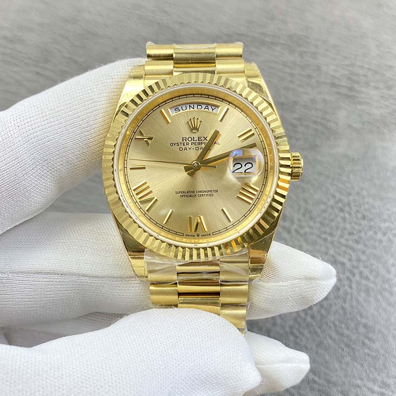 ROLEX Day-Date m228238-0006 Tianjin Seagull 2836 Yellow Gold Mechanical Watches