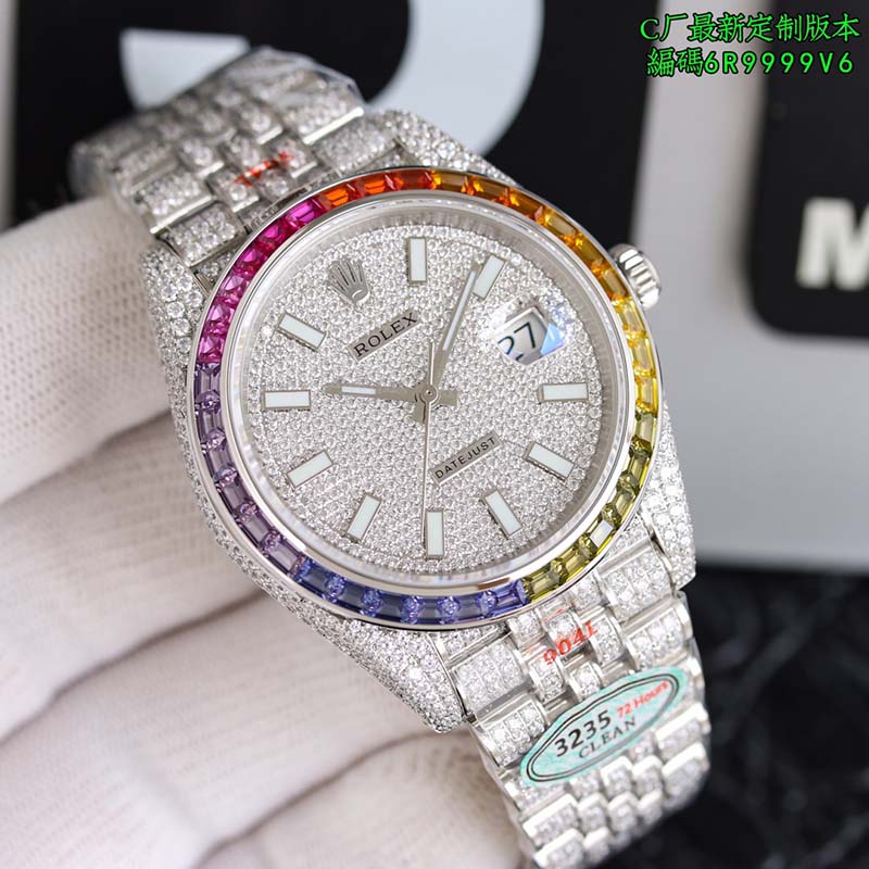 ROLEX Datejust Full Diamond Mechanical Watches