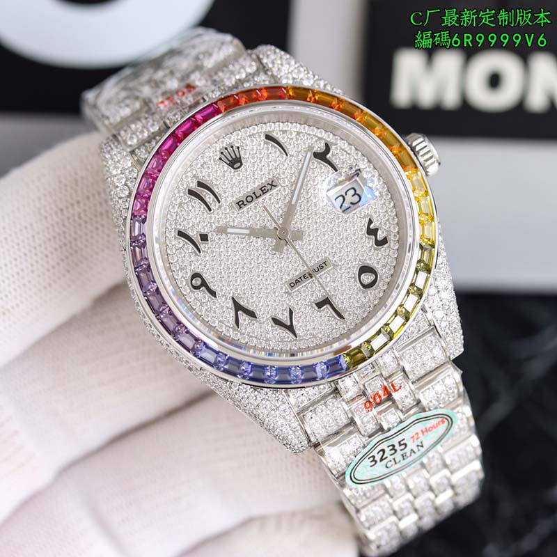 ROLEX Datejust Full Diamond Mechanical Watches