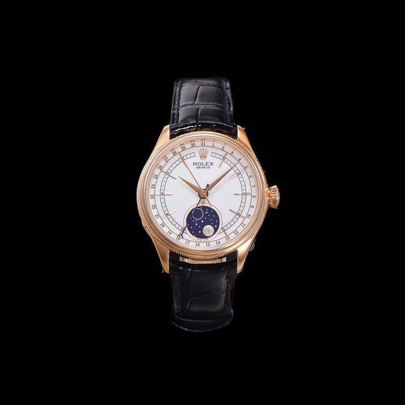 ROLEX Cellini Rose Gold Moon Phase Mechanical Watches