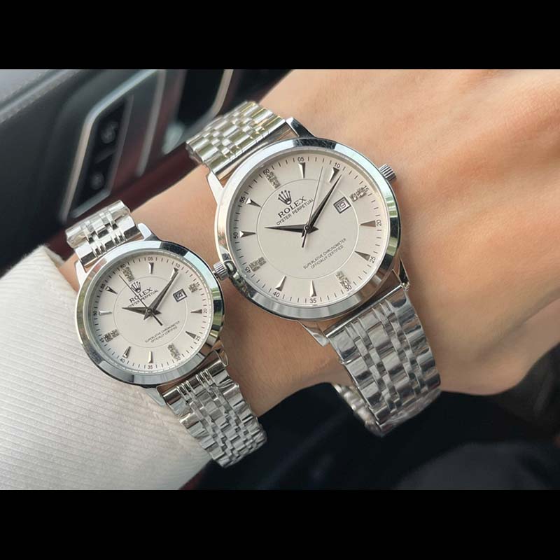 ROLEX 316L Stainless Steel Stainless Steel Case Stainless Steel Bracelet Quartz Movement 40mm 28mm Mechanical Watches