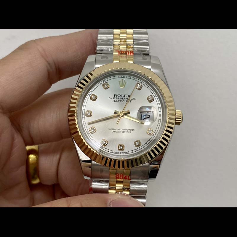 ROLEX Datejust 316L Stainless Steel Sapphire Crystal Stainless Steel Case Automatic Movement Mechanical Movement 41mm Mechanical Watches