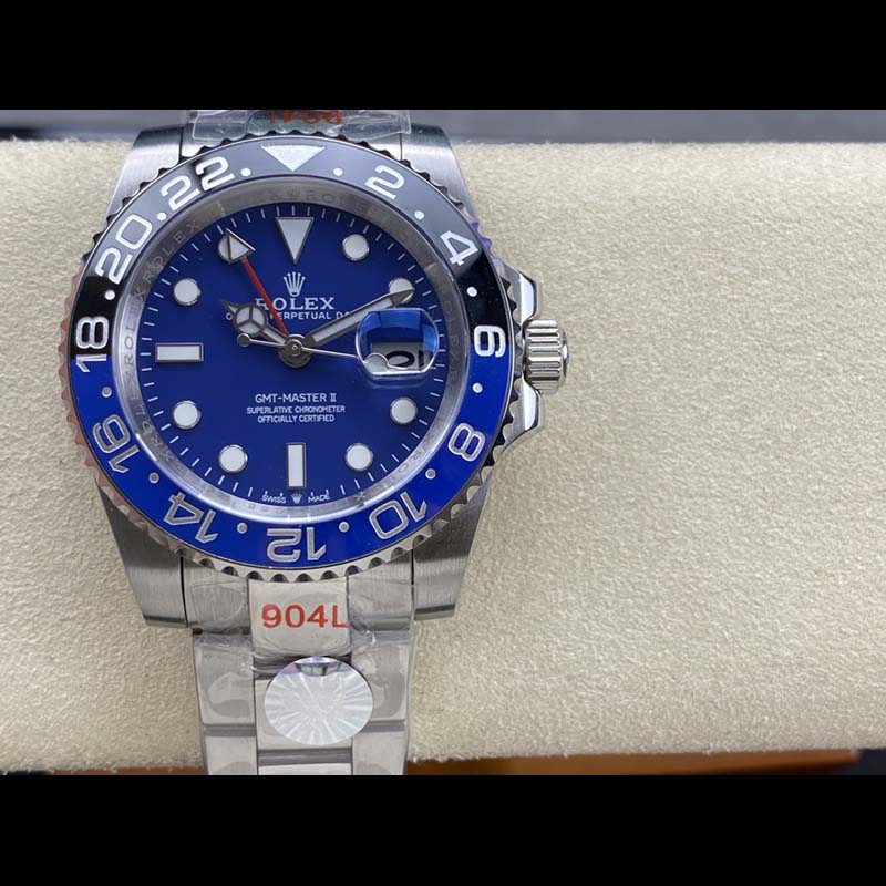 ROLEX GMT-Master II 316L Stainless Steel Sapphire Crystal Stainless Steel Case Stainless Steel Bracelet Automatic Movement Mechanical Movement 40mm Mechanical Watches