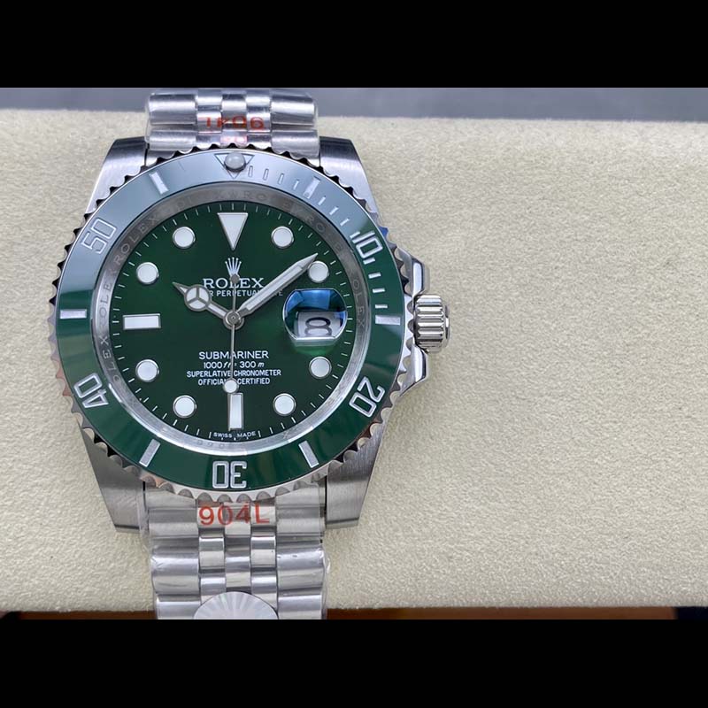 ROLEX Submariner Green Submariner 316L Stainless Steel Sapphire Crystal Ceramic Stainless Steel Case Stainless Steel Bracelet Automatic Movement Mechanical Movement 40mm Water Ghost Mechanical Watches
