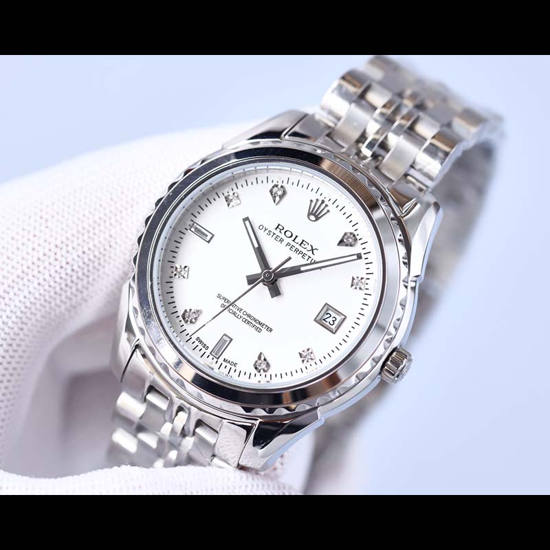 ROLEX 316L Stainless Steel Mineral Crystal Stainless Steel Case Mechanical Watches