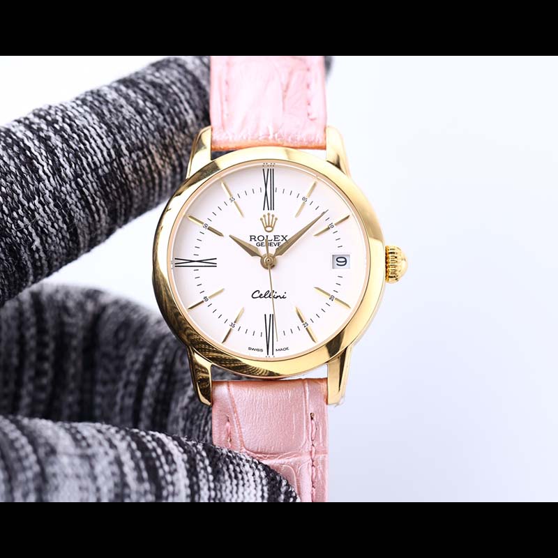 ROLEX Cellini Women's 316L Stainless Steel Sapphire Crystal Waterproof 33mm 10mm Mechanical Watches