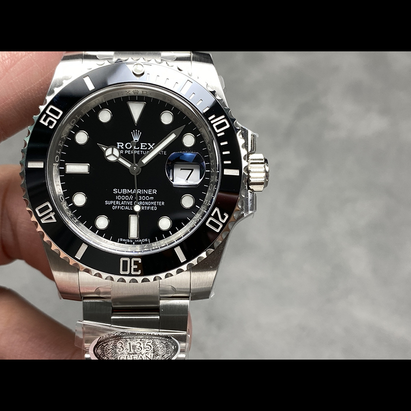 ROLEX Submariner Black 3135 Movement 40mm Water Ghost Mechanical Watches