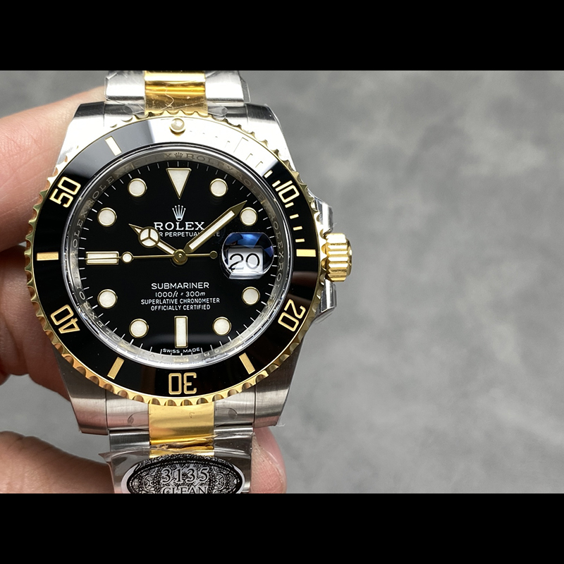 ROLEX Submariner Black 3135 Movement 40mm Water Ghost Mechanical Watches