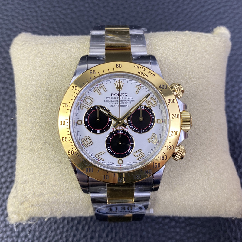 ROLEX Daytona Black Face Panda Dial 4130 Movement Mechanical Watches