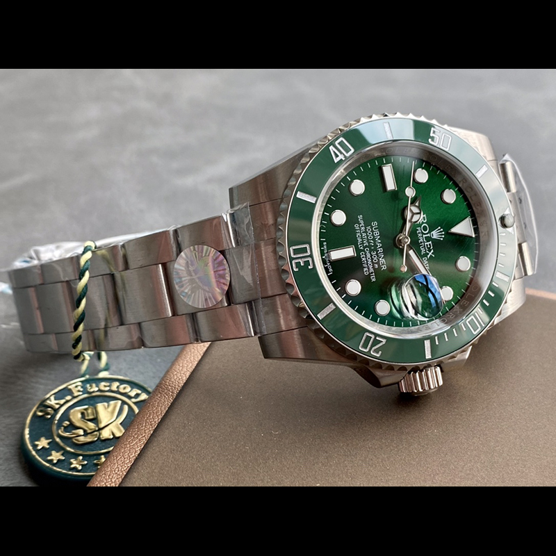 ROLEX Submariner Green Submariner 316L Stainless Steel Sapphire Crystal Ceramic Stainless Steel Case Stainless Steel Bracelet Automatic Movement Mechanical Movement 40mm Water Ghost Mechanical Watches