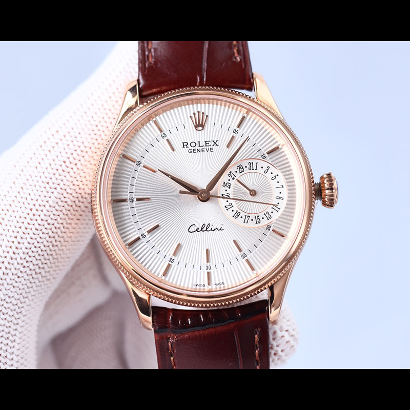 ROLEX Cellini Rose Gold Moon Phase Mechanical Watches