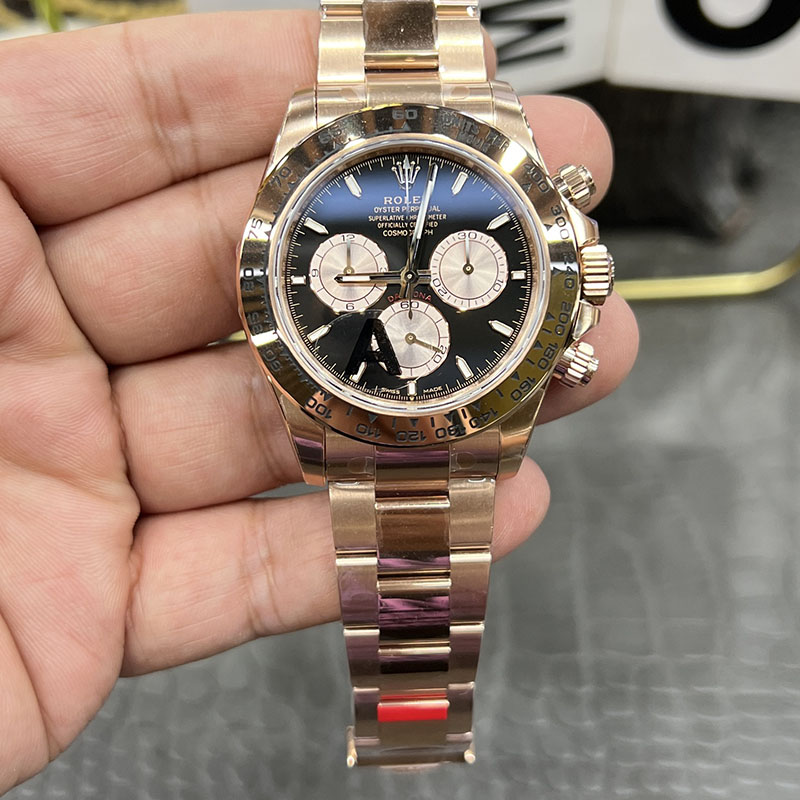 ROLEX Daytona Dandong 4131 Rose Gold Chronograph 40mm Mechanical Watches