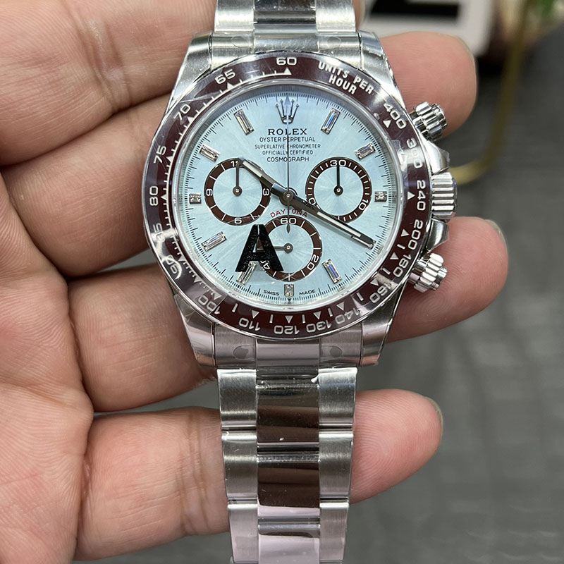 ROLEX Daytona Ice Blue Dandong 4131 Automatic Integrated Movement Chronograph 40mm Mechanical Watches