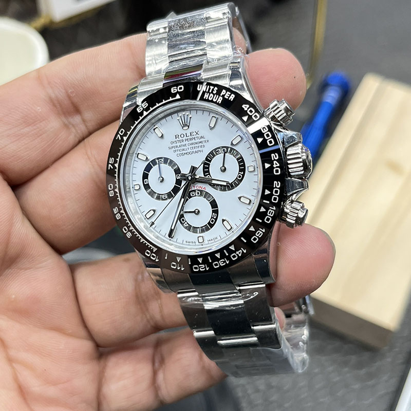 ROLEX Daytona Panda Dial 4130 Movement Chronograph 40mm Mechanical Watches
