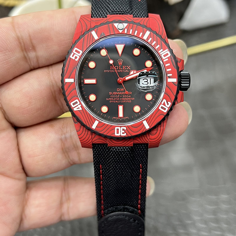 ROLEX Modified Submariner Dandong 3135 Carbon Fiber Automatic Integrated Movement 40mm Water Ghost Mechanical Watches