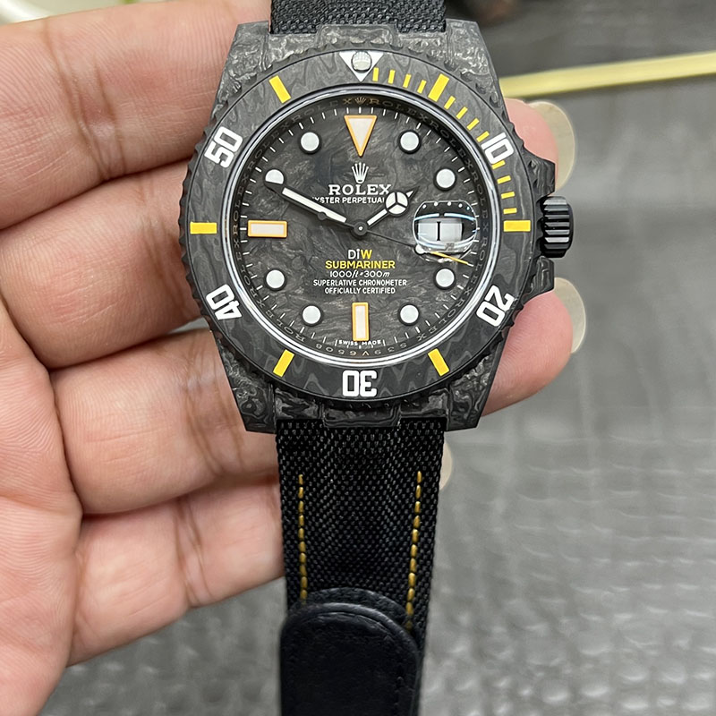 ROLEX Modified Submariner Dandong 3135 Carbon Fiber Automatic Integrated Movement 40mm Water Ghost Mechanical Watches