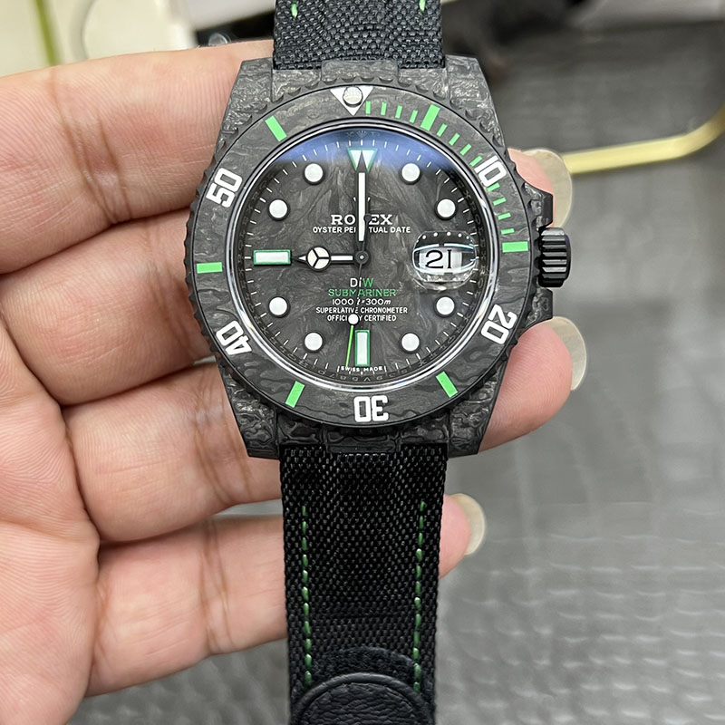 ROLEX Modified Submariner Dandong 3135 Carbon Fiber Automatic Integrated Movement 40mm Water Ghost Mechanical Watches