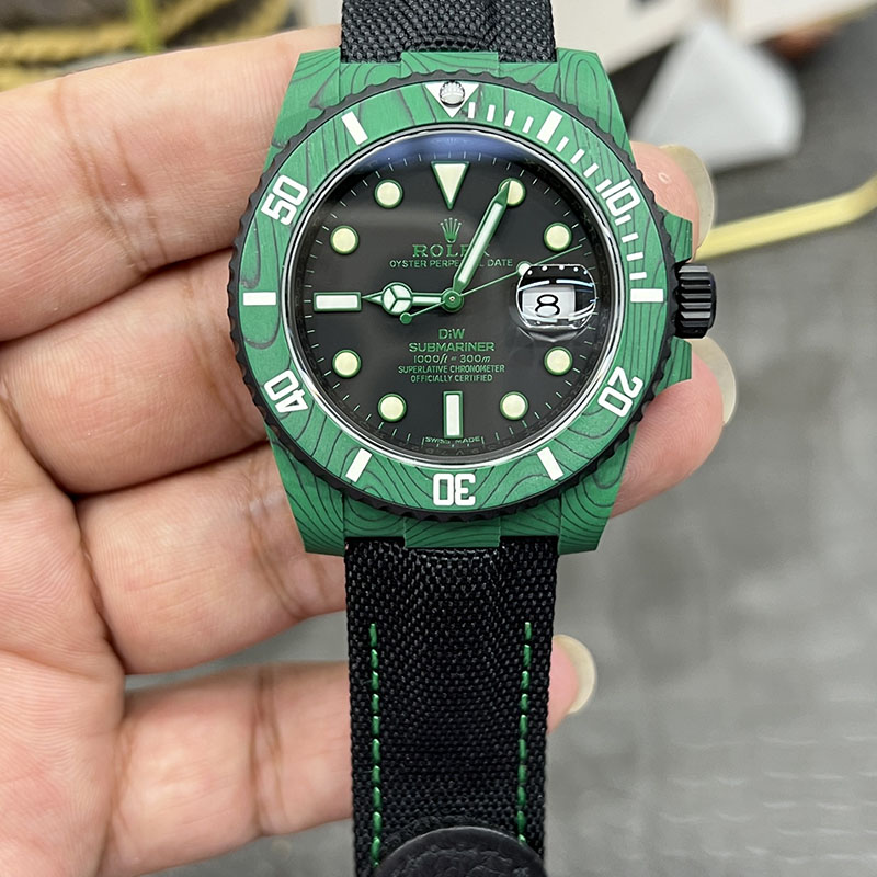 ROLEX Modified Submariner Dandong 3135 Carbon Fiber Automatic Integrated Movement 40mm Water Ghost Mechanical Watches