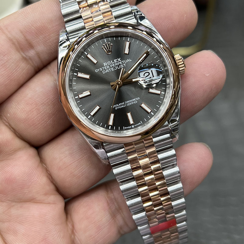 ROLEX Datejust Dandong 3235 Rose Gold Automatic Movement 36mm Mechanical Watches