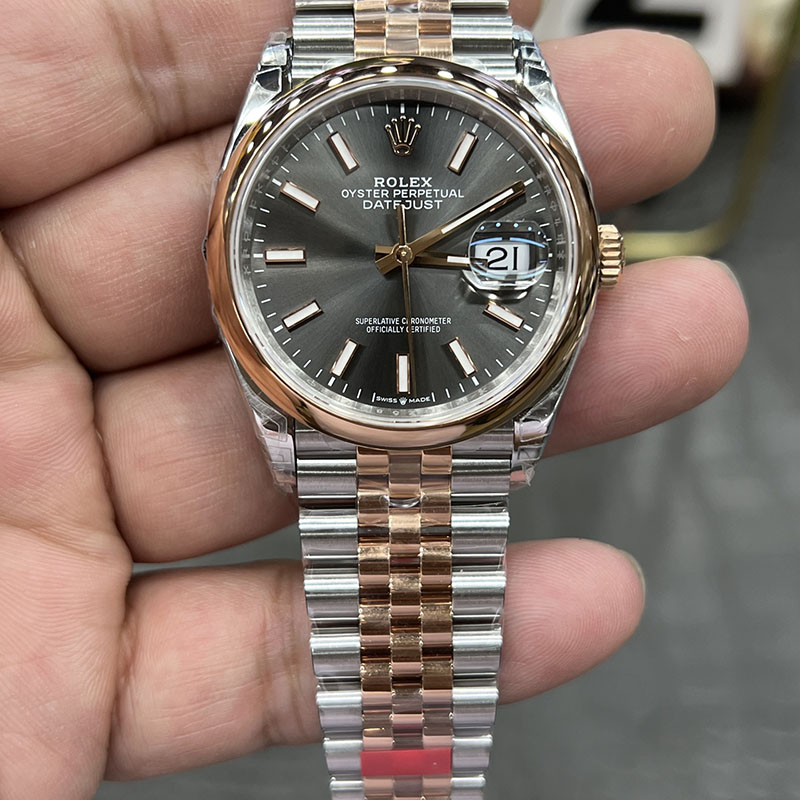 ROLEX Datejust Dandong 3235 Rose Gold Automatic Movement 36mm Mechanical Watches