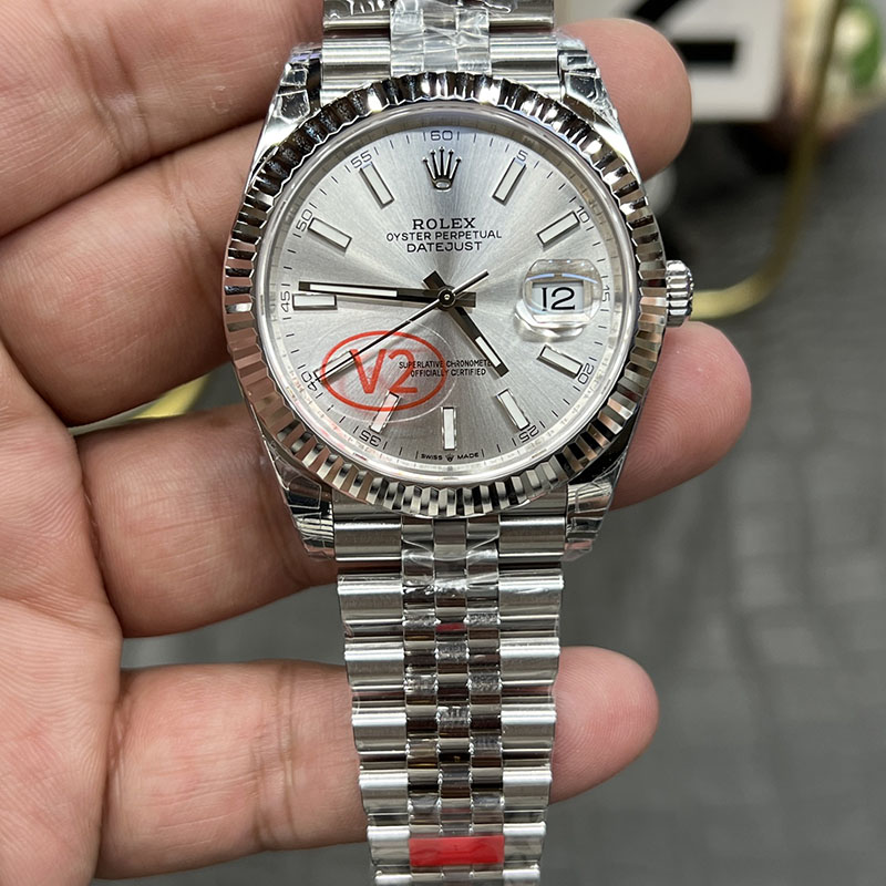 ROLEX Datejust Silver Datejust Dandong 3235 Automatic Movement 41mm Mechanical Watches