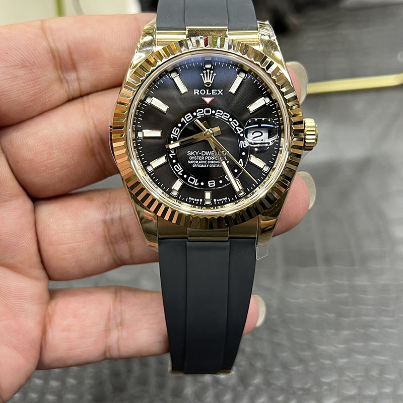 ROLEX Black Face 42mm Mechanical Watches