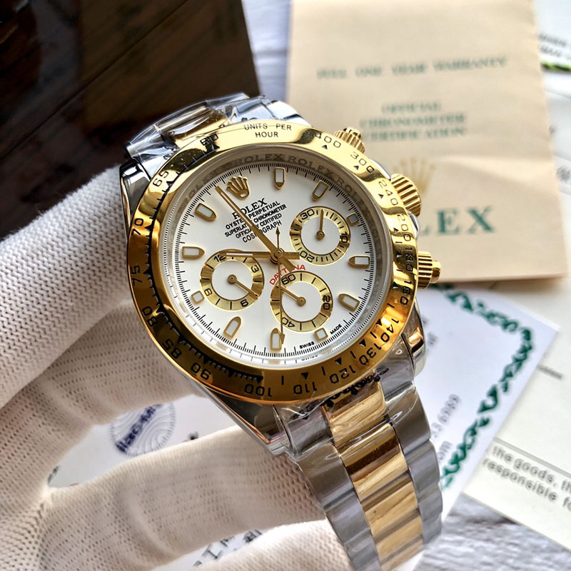 ROLEX Daytona Stainless Steel Case Stainless Steel Bracelet Automatic Movement Mechanical Movement 40mm Mechanical Watches