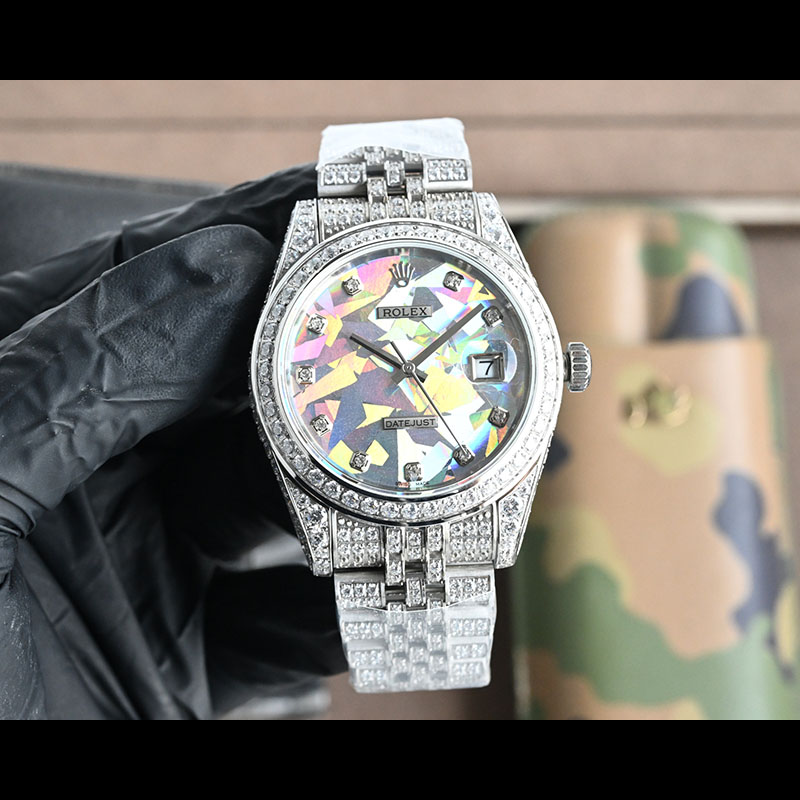 ROLEX Datejust Full Diamond 41mm Mechanical Watches