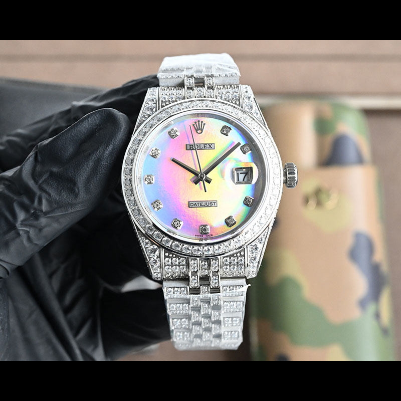 ROLEX Datejust Full Diamond 41mm Mechanical Watches