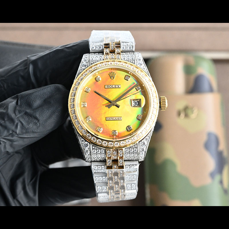 ROLEX Datejust Full Diamond 41mm Mechanical Watches